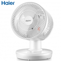 海尔（Haier）空气循环扇音静摇头台式风扇家用宿舍台扇涡轮对流电风扇小型桌面风扇 XHJ1808