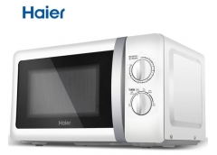 海尔 (Haier) 20升 快捷微波炉 家用小型迷你 360°转盘加热 旋钮操控 精准控温