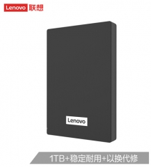 联想（Lenovo）1TB 移动硬盘 USB3.0 2.5英寸 商务黑 高速传输（F308经典）