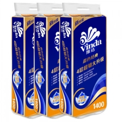 维达(Vinda) 卷纸 蓝色经典4层140g卫生纸*30卷