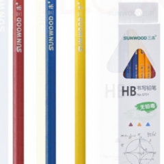 三木 12支HB彩色漆三角杆铅笔 新老包装随机发货 5701
