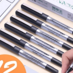 三木 P7 直液式子弹头走珠笔 黑 0.5mm 12支/盒