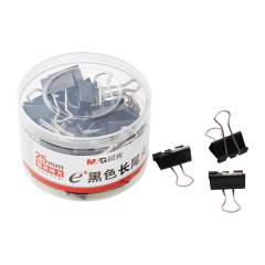 晨光 M＆G Eplus筒装黑色长尾夹 ABS92735 25mm  48个/筒