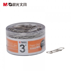 晨光 M＆G 3#PVC筒装镀镍回形针 ABS91697 28mm (银色) 200枚/筒