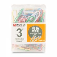 晨光 M＆G PP盒彩色回形针 ABS91699 28mm  100枚/盒