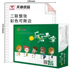 天章 241-2-1-C-S 乐活天章电脑打印纸 彩（1000页/箱）