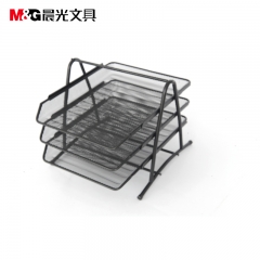 晨光 M＆G 三层金属文件盘 ADM94754 (黑色)