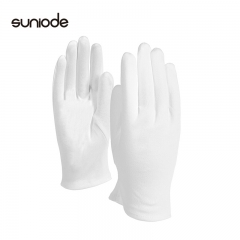 善妮欧德(suniode)白手套礼仪棉布纱线作业接待工作手套 10双/组 30S1013