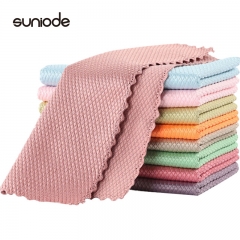 善妮欧德(suniode)鱼鳞抹布无痕抹布30*40cm 5条一组混色 30S452