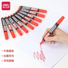 得力思达6881记号笔(红) 10只/盒