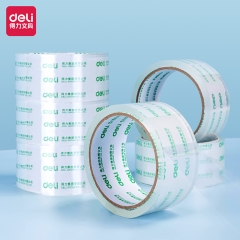 得力30173封箱胶带45mm*60y*50um(6卷/筒)(高透)