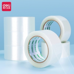 得力30213封箱胶带48mm*100y*45um(6卷/筒)(普透)