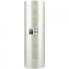 得力30334封箱胶带60mm*150y*45um(6卷/筒)(普透)