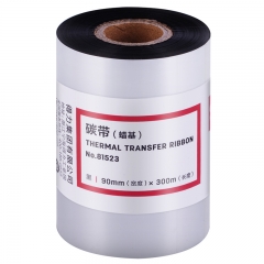 得力81524普通蜡基碳带(黑)6卷/箱