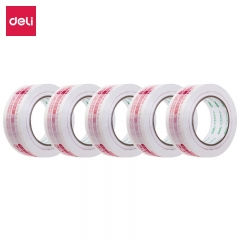 得力33445快递胶带42mm*120m*50um(白红)(5卷/筒)