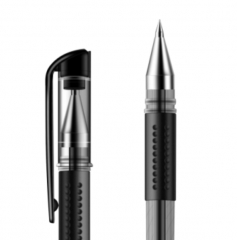 得力6600ES 黑色中性笔签字笔芯 0.5mm 单位：