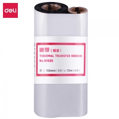 得力81525普通蜡基碳带(黑)6卷/箱