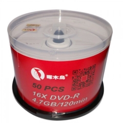 啄木鸟 4.7G光盘 DVD-R 刻录盘 DVD-R空白光碟 50片桶装（无光盘袋）