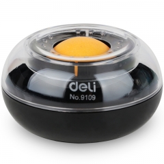 得力（deli）湿手器 海绵缸 点钞沾手水缸粘手器 印章盒/印章垫财务/银行 办公用品 9109 湿手器 黑色