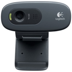 罗技（Logitech）C270高清网络摄像头 家用摄像头 电脑摄像头 台式机摄像头 网课教学 会议摄像头 即插即用
