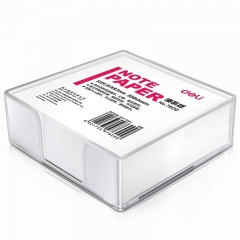 得力(deli)便签纸便条纸便签本办公用品 300页便条纸带盒 7600