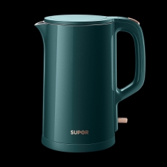 苏泊尔（SUPOR）电热水壶 双层防烫烧水壶 降噪安静煮水电水壶 SW-15J625 珠光绿