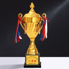 佳妍 金属奖杯企业单位表彰会议优秀员工奖杯运动会赛事比赛纪念品 金属大号40cm