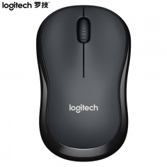 罗技（Logitech）M220 轻音鼠标 无线鼠标 办公鼠标 对称鼠标 带无线微型接收器 灰黑色