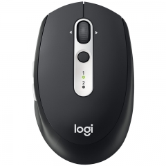 罗技（Logitech）M585 无线蓝牙鼠标 轻音鼠标 优联双模多设备跨屏 石墨黑
