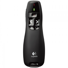 罗技（Logitech）R400 无线演示器 PPT翻页笔 演示笔（激光笔）电子笔 投影笔 遥控笔 黑色