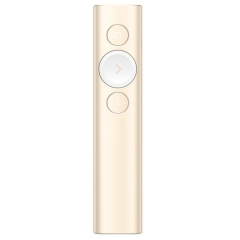 罗技（Logitech）Spotlight 无线演示器 投影笔 PPT翻页笔 放大聚焦演讲神器 金色