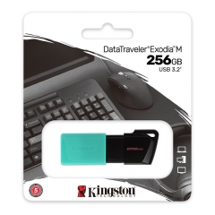 金士顿（Kingston）256GB USB3.2 Gen 1 U盘 DTXM 滑盖设计 多彩时尚