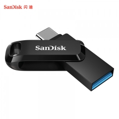 闪迪(SanDisk) 128GB Type-C USB3.1 手机U盘DDC3 沉稳黑 读速150MB/s 手机电脑平板兼容 学习办公扩容加密