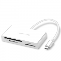 绿联（UGREEN）CM102 Type-C多功能合一4.0高速读卡器USB-C 多卡多读40745