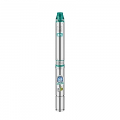不锈钢深井泵家用高扬程大流量 灌溉抽水泵潜水泵 增压泵220V 100QJDY4-3 5/7-0.55K3(T)