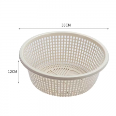 圆形菜筐 沥水篮 直径33cm高12cm 单位：