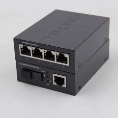 TP-LINK TL-FC311A/B-3套装 单模单纤千兆光纤收发器1000M光电转换器 【1光4电一对】FC311A-3+FC314B-3