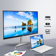 LG 27英寸内置音箱显示器 适用PS5 27UP850N -W