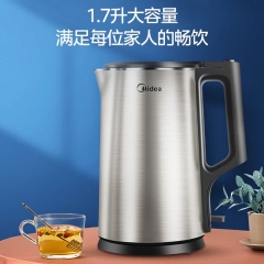 美的（Midea）电热水壶家用烧水壶1.7L热水壶 PJ17A01