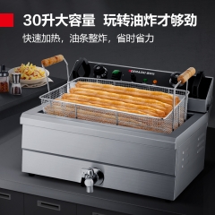 德玛仕（DEMASHI）电炸炉电炸锅商用 单缸30升 无烟电油炸炉DMS-DZL201V