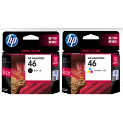 惠普（HP）46墨盒 黑色彩色套装