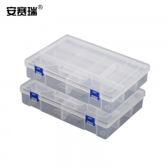 安赛瑞 样品整理盒 实验室组合式样品盒透明 13格 600986
