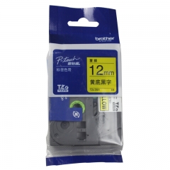 兄弟 色带TZe-Z631 12mm黄底黑字标签色带
