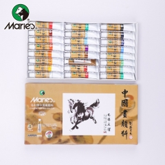 马利(Marie's)国画颜料盒装24色