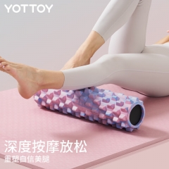 yottoy狼牙棒实心健身器材泡沫轴瑜伽柱