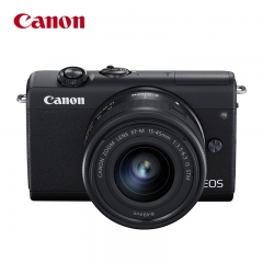 佳能（Canon）EOS M200 微单相机 数码相机 黑色套机（15-45 微单镜头）Vlog相机