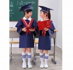 儿童博士服幼儿园学士服套装拍照礼服小学生毕业季服装120cm