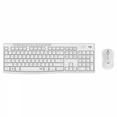 罗技（Logitech）MK295 企业级轻音键鼠套装 无线键鼠套装 办公键鼠套装 全尺寸 带无线2.4G接收器 白