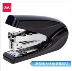 得力（deli） 0421 黑色订书器 省力订书机