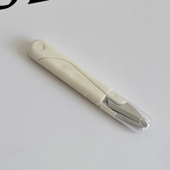 U型圆头弹簧缝纫手工小剪刀家用便携带盖不锈钢十字绣修线头剪刀